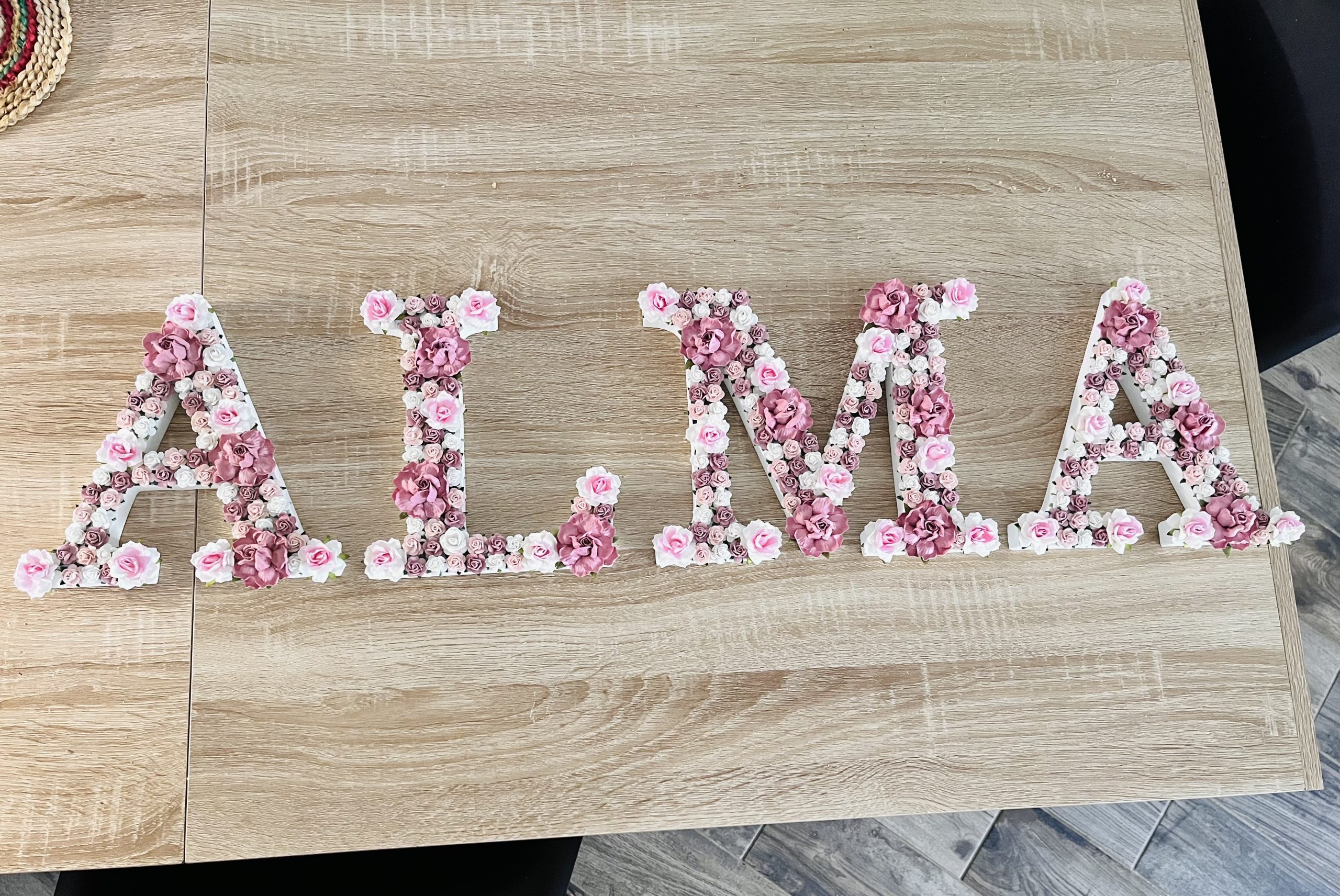 Lettre fleurie - 20cm de hauteur – Image 9