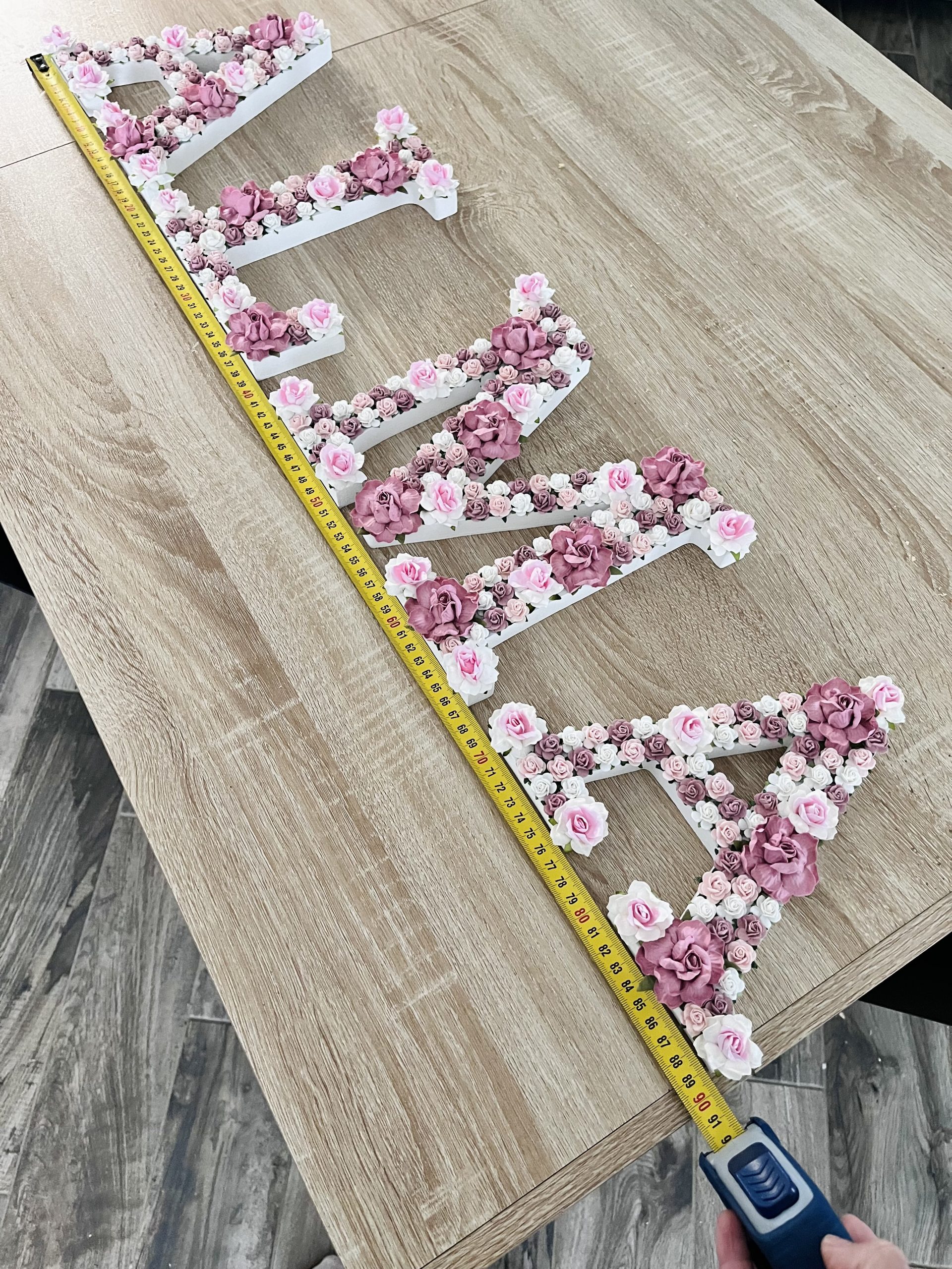 Lettre fleurie - 20cm de hauteur – Image 10